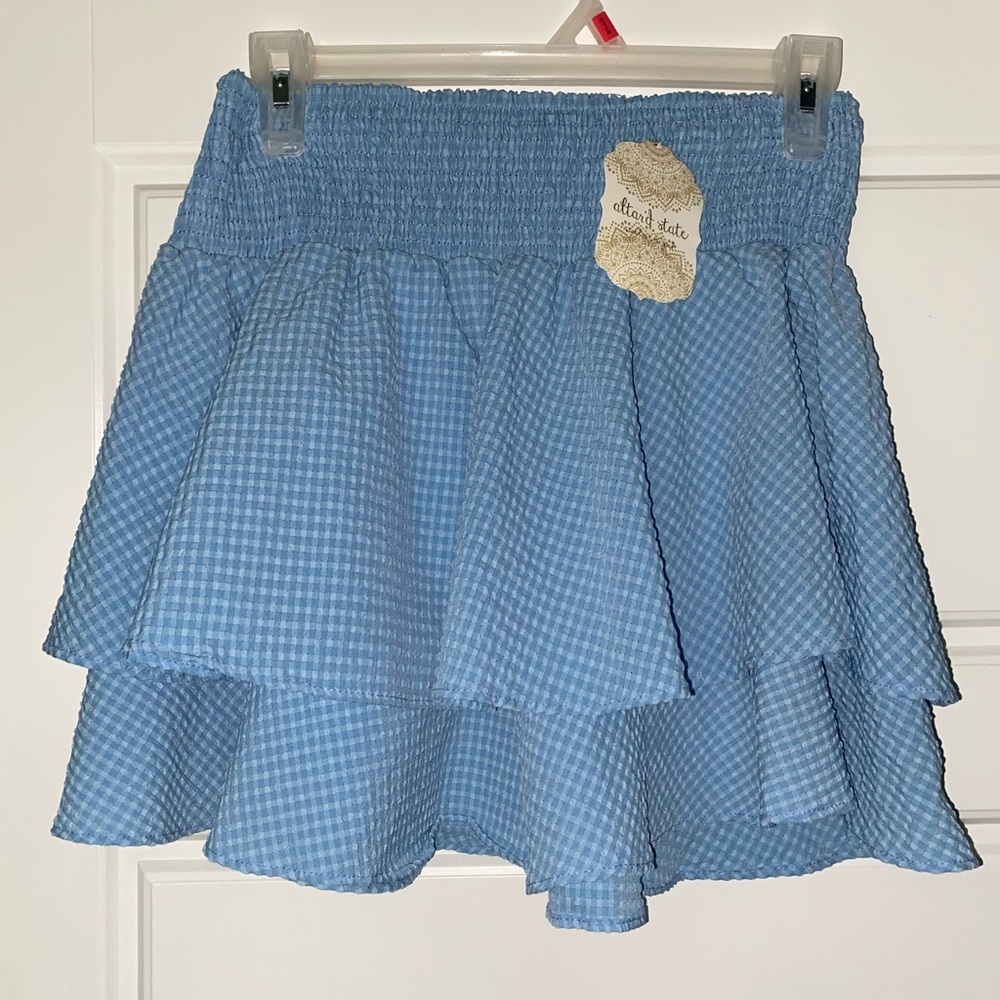 Altar’d State cute dusky blue skirt! Size medium and new with tags!!